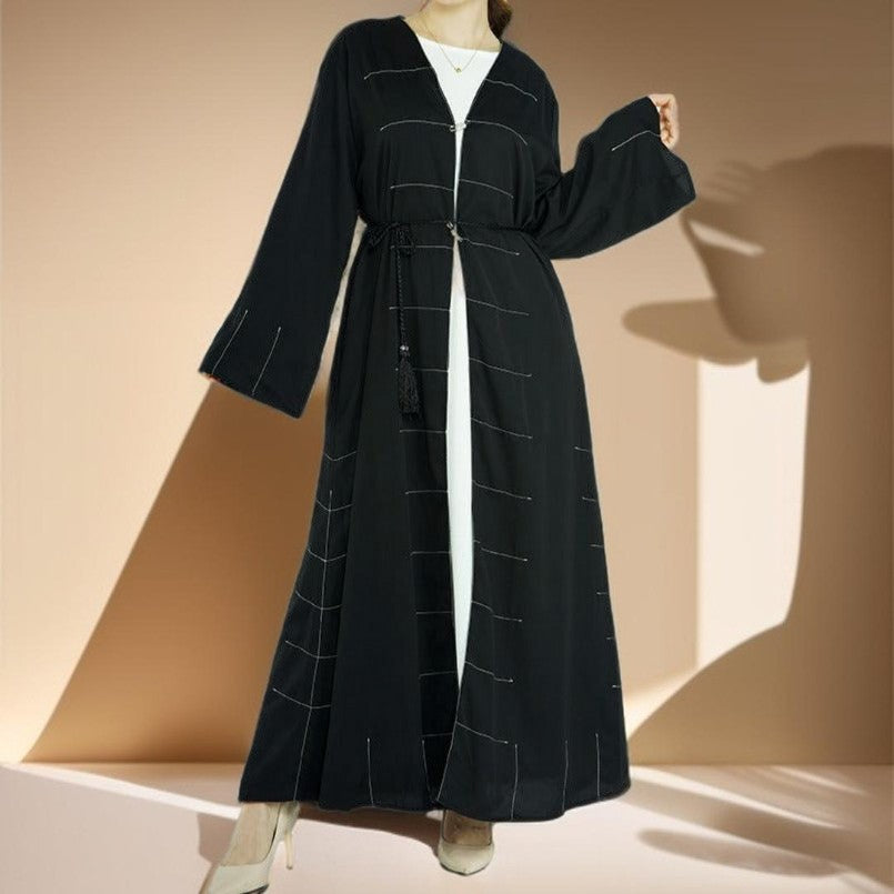 Arabian Cardigan Abaya Dress - Try Modest Limited 