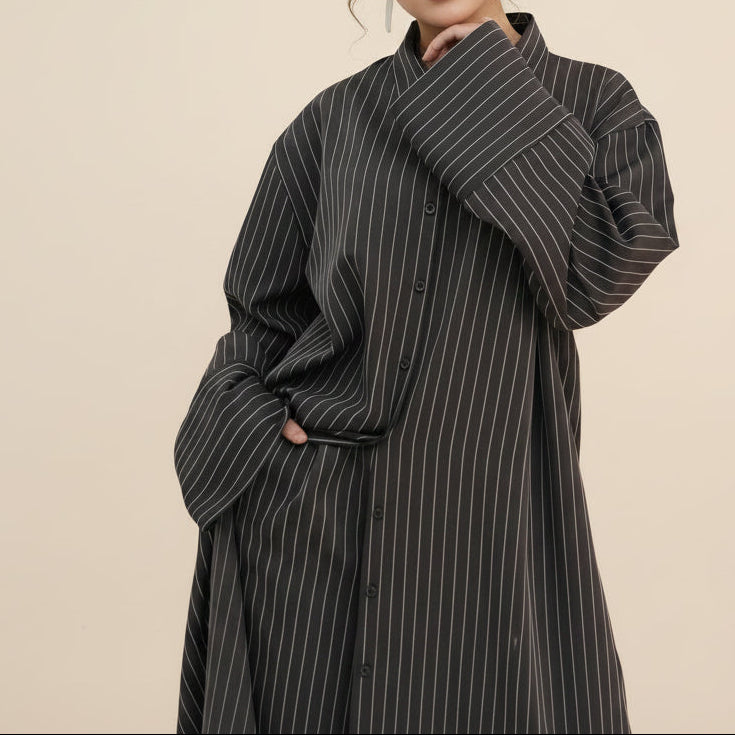 Arden Pinstripe Modest Co-Ord Set