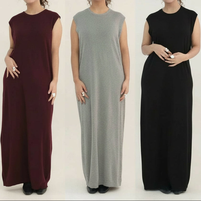 Arwa Knit Maxi Cardigan Abaya