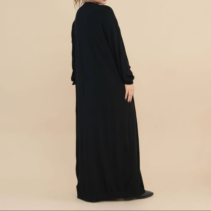 Arwa Knit Maxi Cardigan Abaya