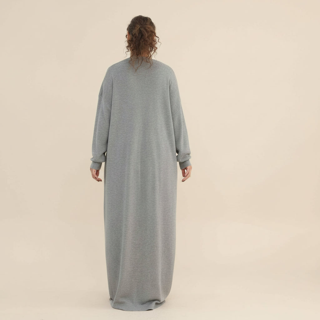 Arwa Knit Maxi Cardigan Abaya