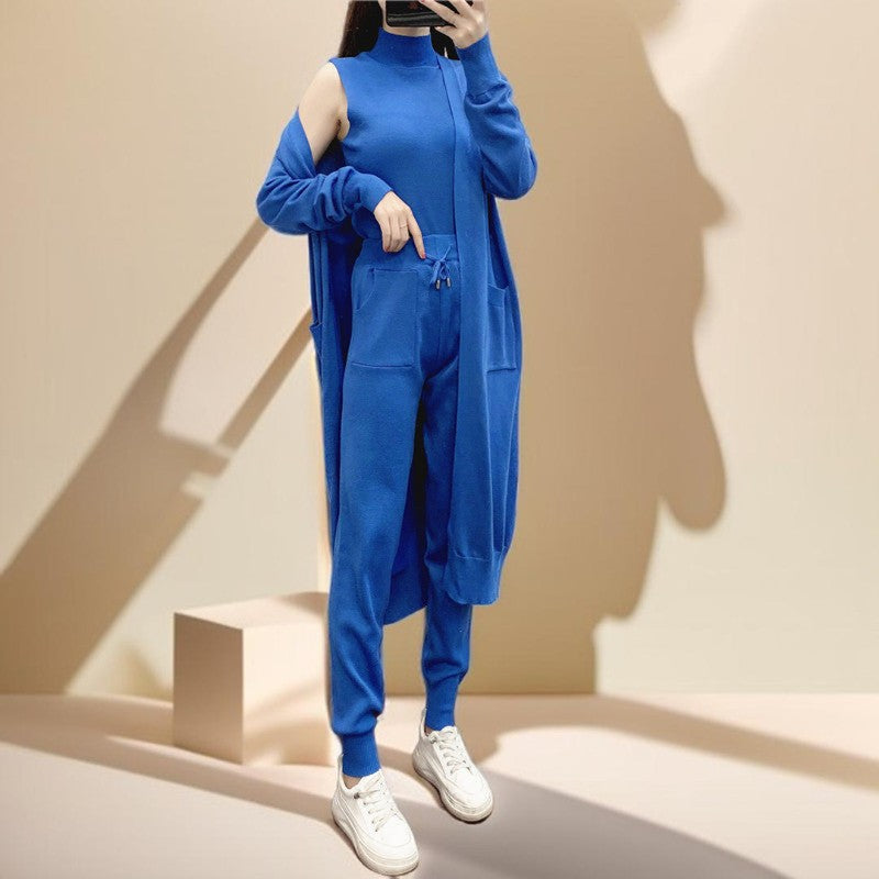 Autumn Knitted Three-Piece Set - Try Modest Limited