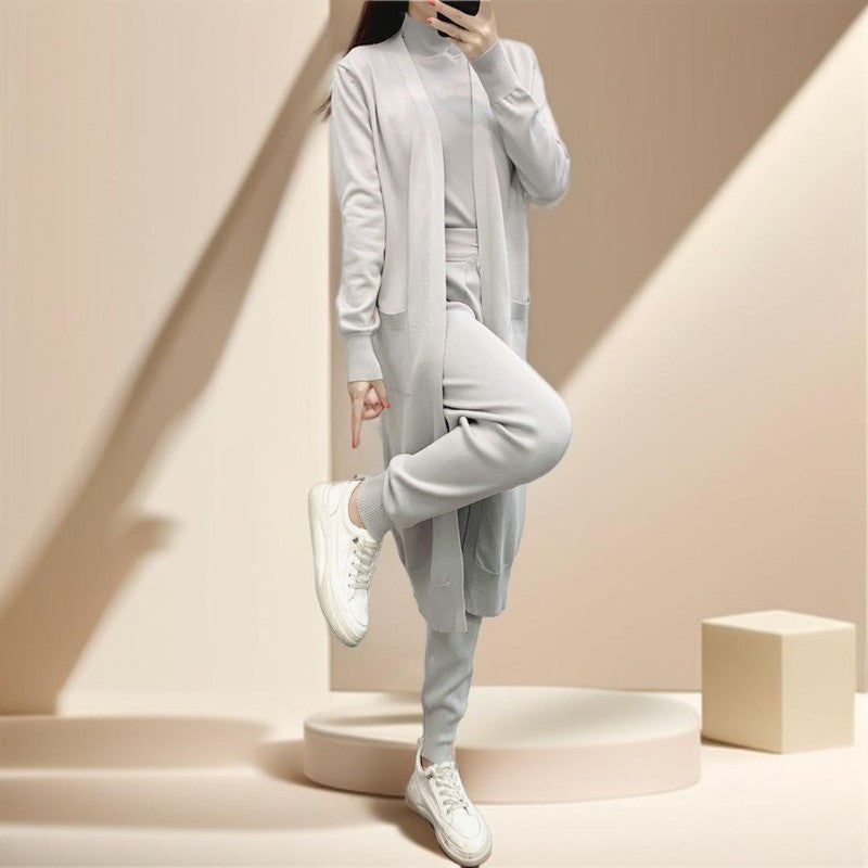 Autumn Knitted Three-Piece Set - Try Modest Limited