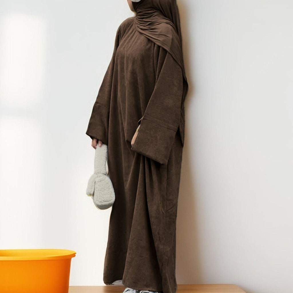 Autumn/Winter Cozy Corduroy Abaya - Try Modest Limited
