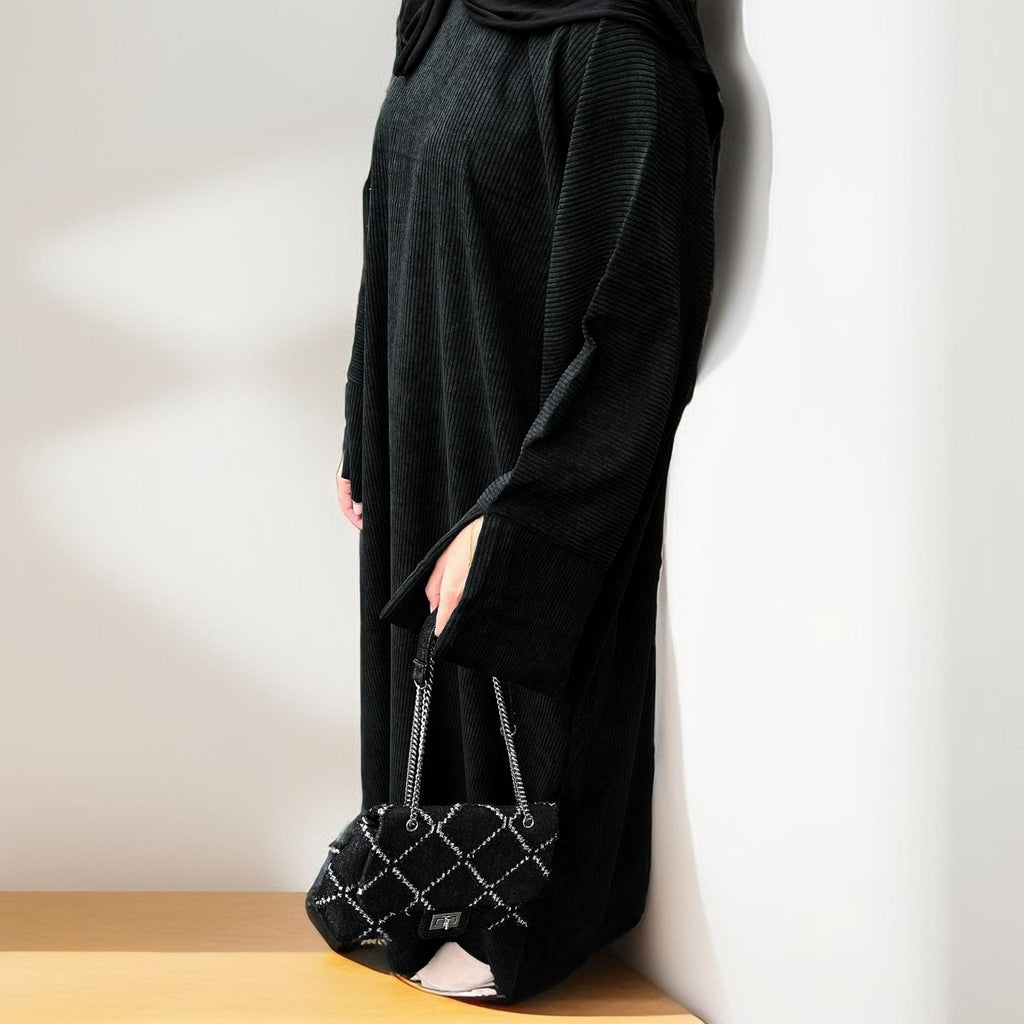 Autumn/Winter Cozy Corduroy Abaya - Try Modest Limited