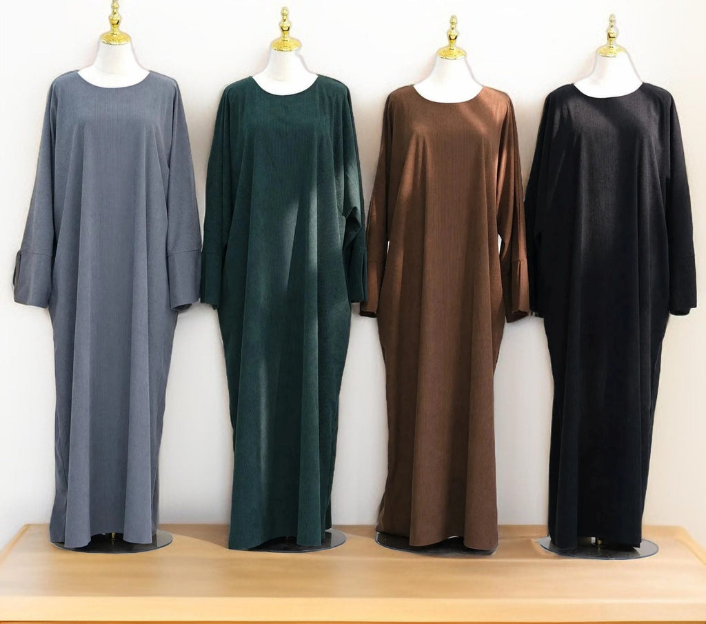 Autumn/Winter Cozy Corduroy Abaya - Try Modest Limited