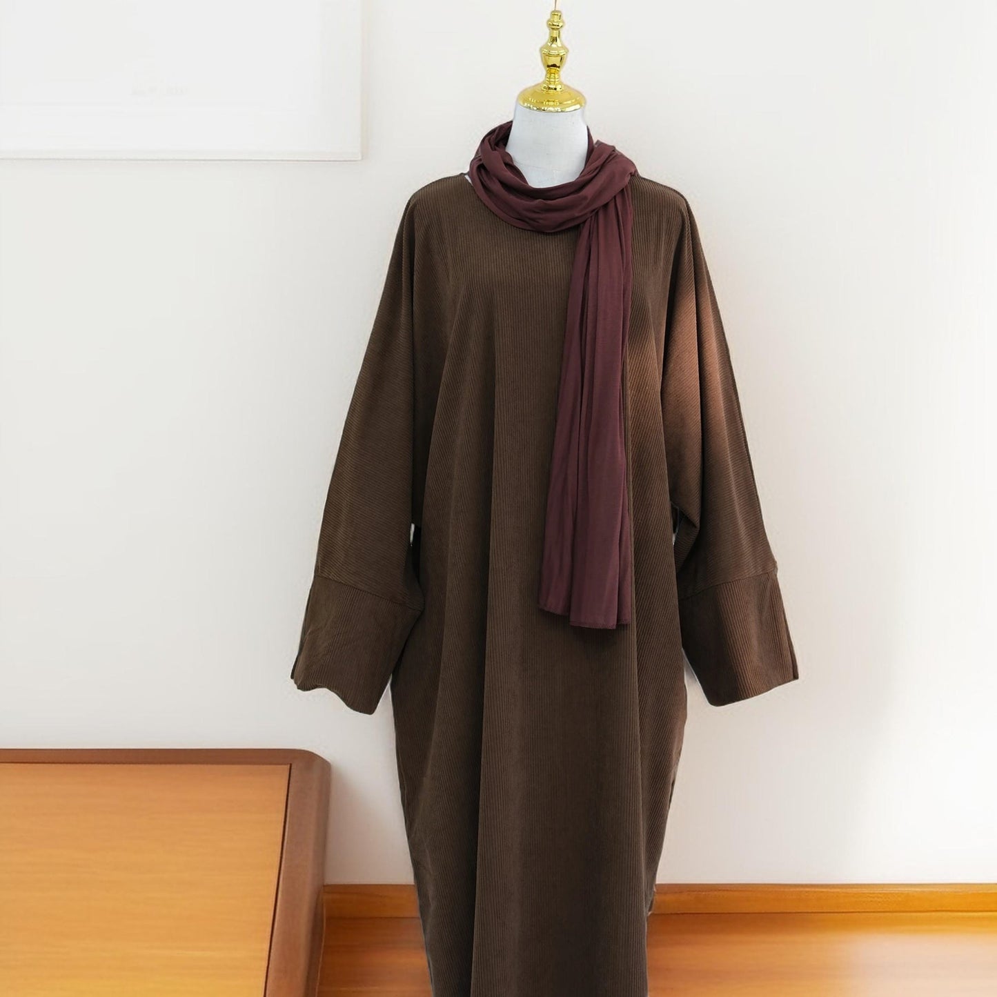 Autumn/Winter Cozy Corduroy Abaya - Try Modest Limited 