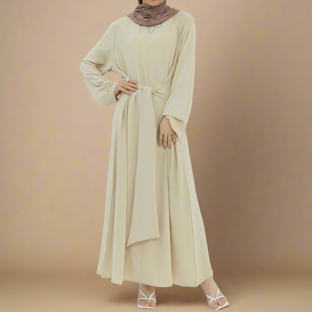 Aylana Long Sleeve Wrap Dress - Try Modest Limited