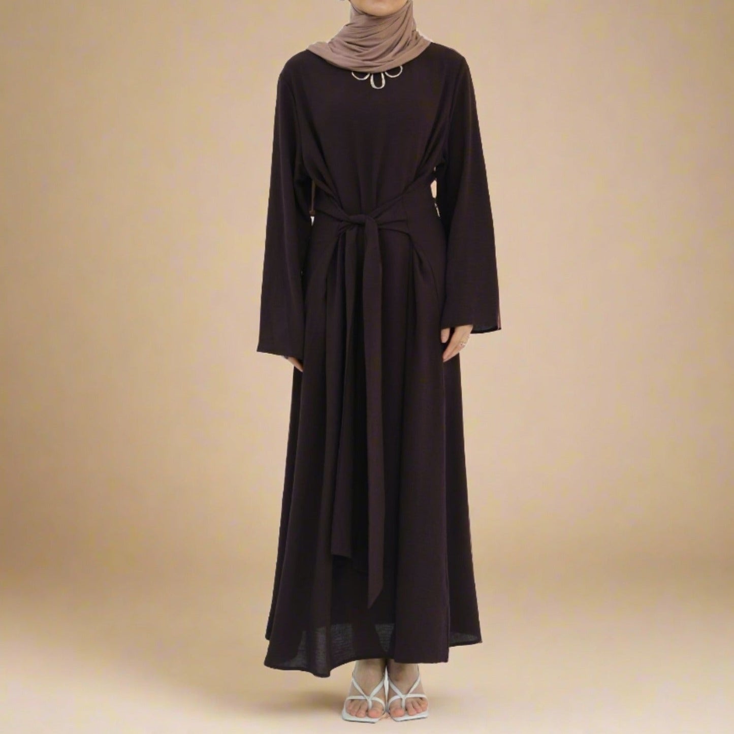 فستان ملفوف بأكمام طويلة من Aylana