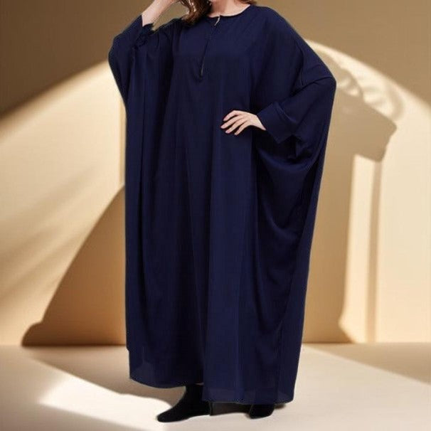 Bat Sleeve Robe Dress - Try Modest Limited 