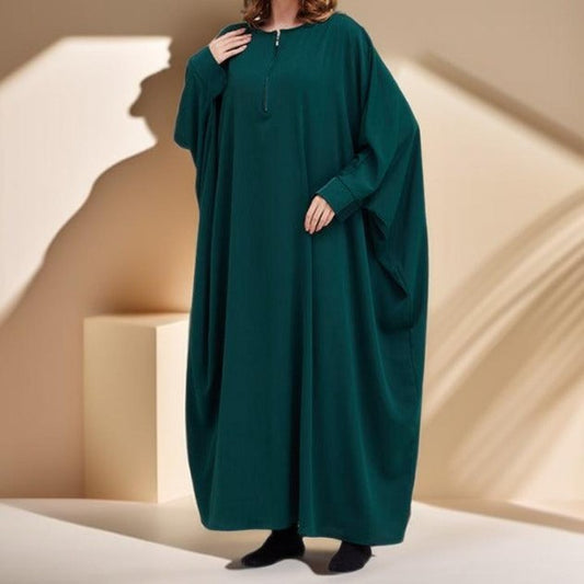 Bat Sleeve Robe Dress - Try Modest Limited 