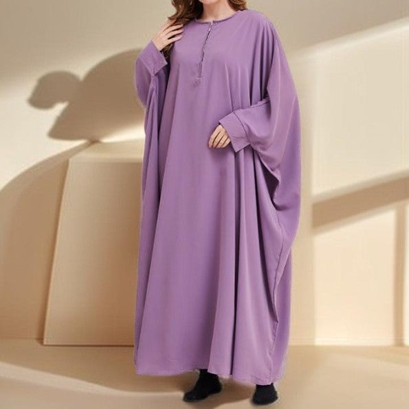 Bat Sleeve Robe Dress - Try Modest Limited