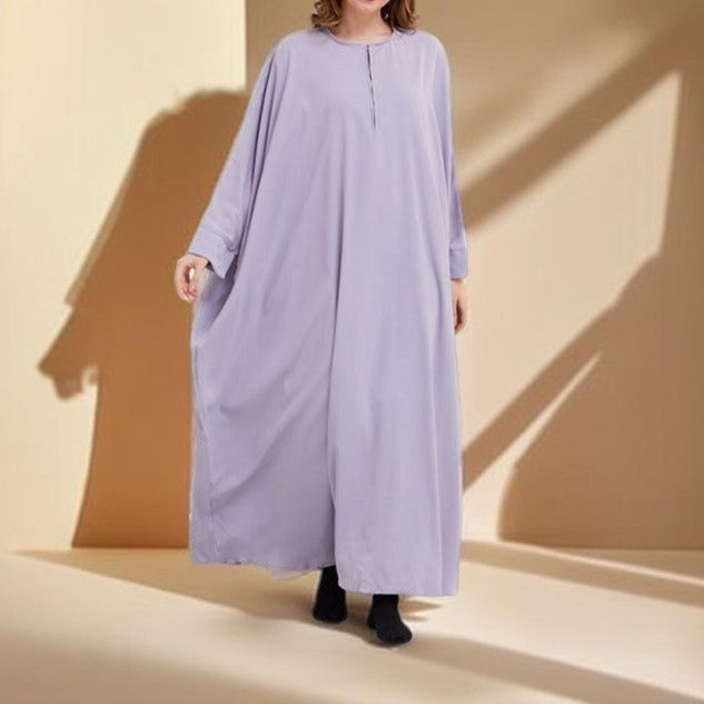 Bat Sleeve Robe Dress - Try Modest Limited 