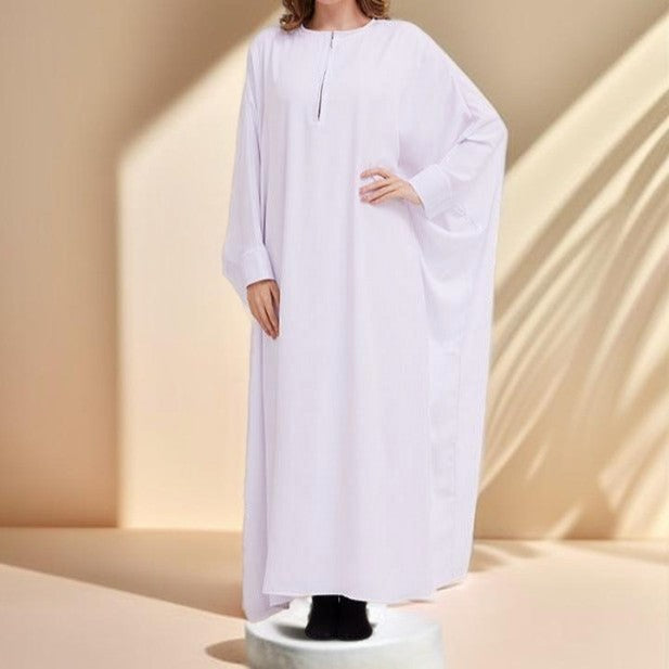 Bat Sleeve Robe Dress - Try Modest Limited