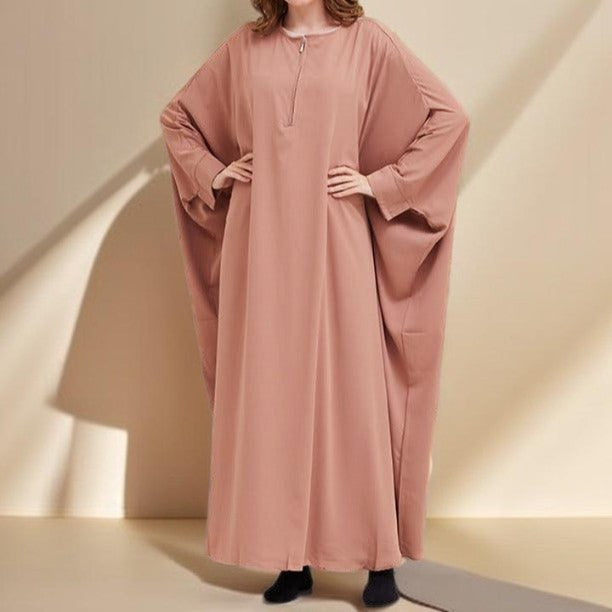Bat Sleeve Robe Dress - Try Modest Limited