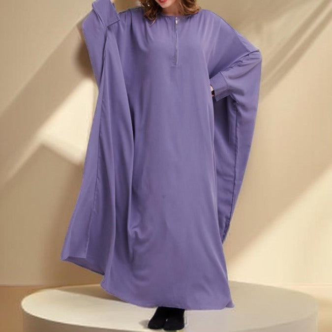 Bat Sleeve Robe Dress - Try Modest Limited 