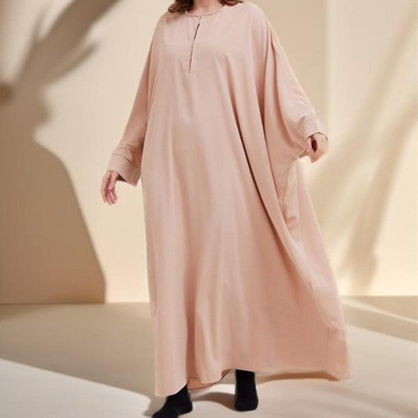 Bat Sleeve Robe Dress - Try Modest Limited 