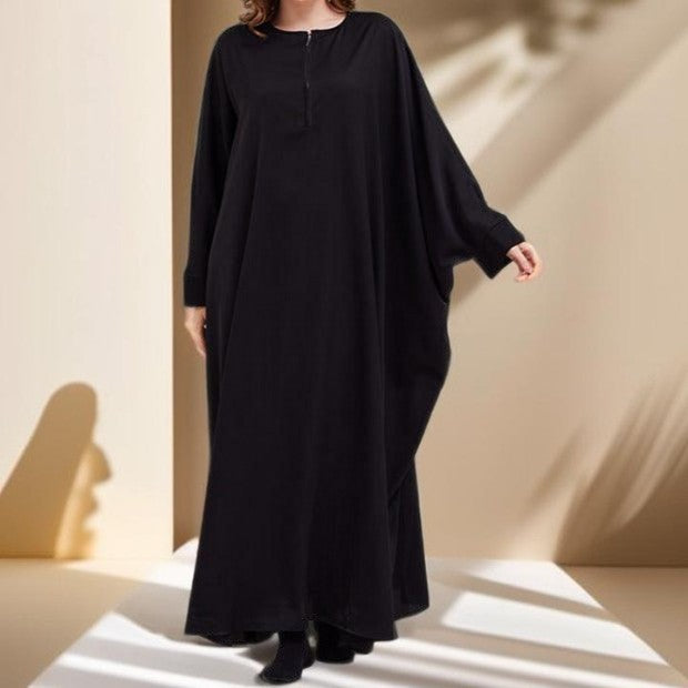 Bat Sleeve Robe Dress - Try Modest Limited 