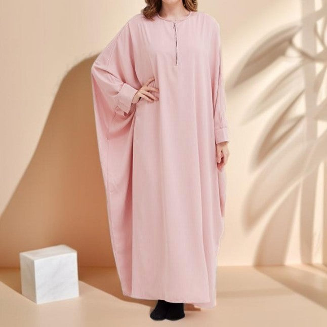 Bat Sleeve Robe Dress - Try Modest Limited