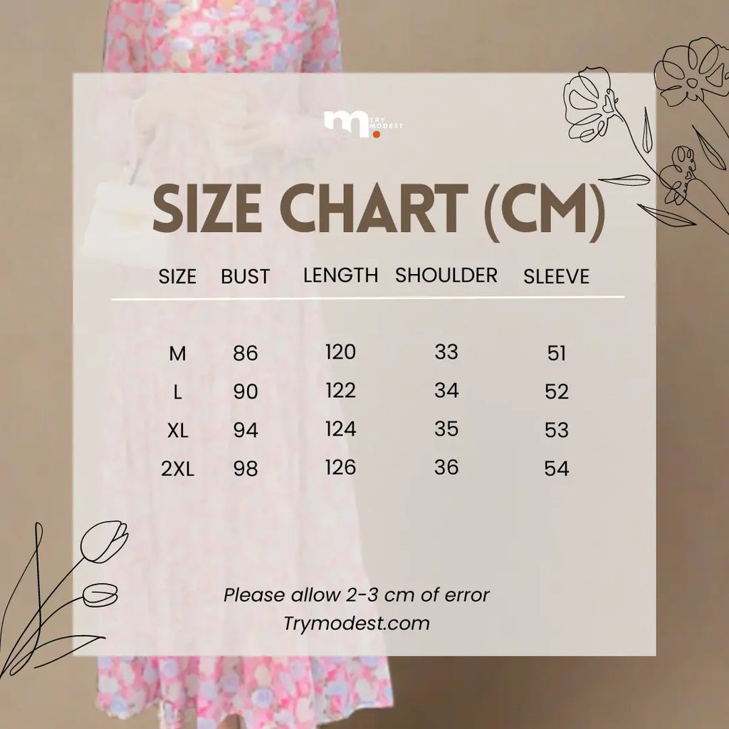 Best Simple Women's Blossom-Pink chiffon maxi dress - Try Modest Limited