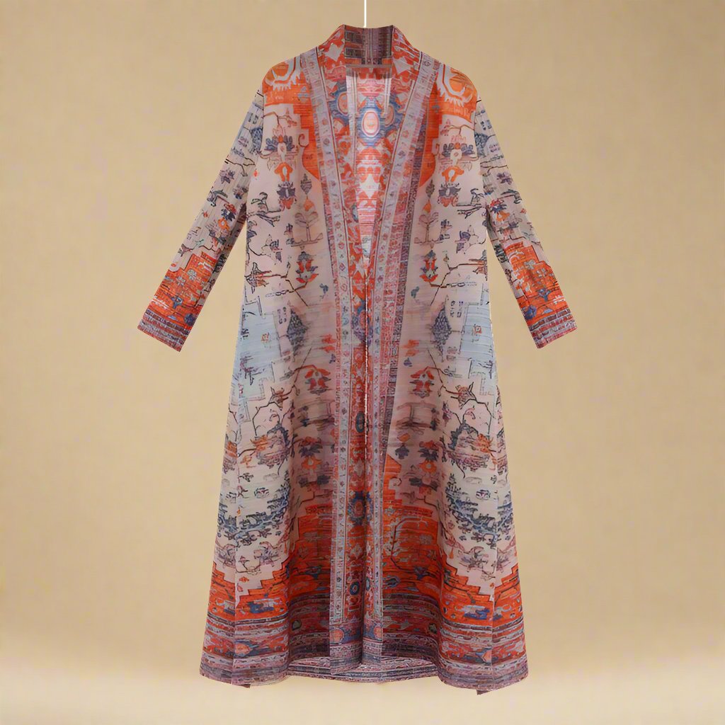 Boho long printed kimono Try Modest Limited