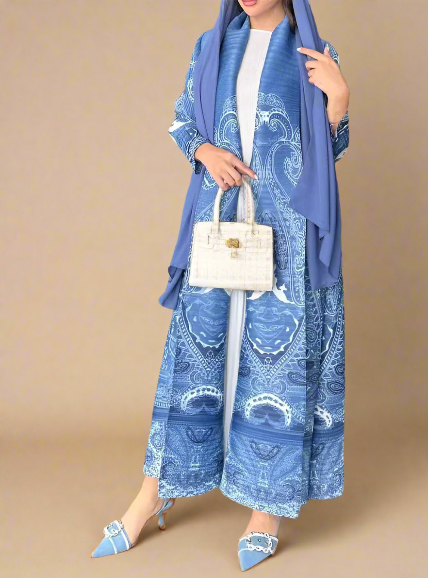 Boho long printed kimono - Try Modest Limited