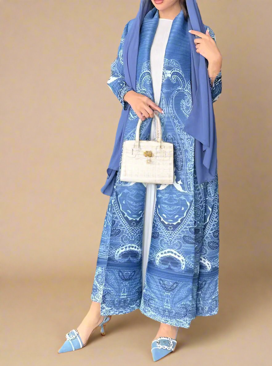 Boho long printed kimono Try Modest Limited