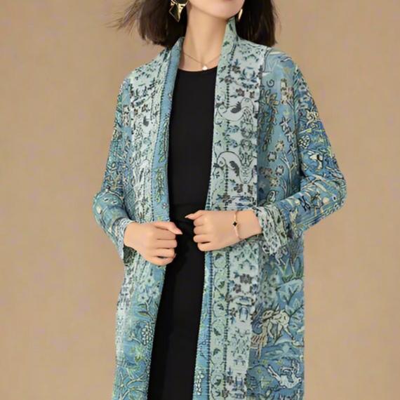 Boho long printed kimono - Try Modest Limited