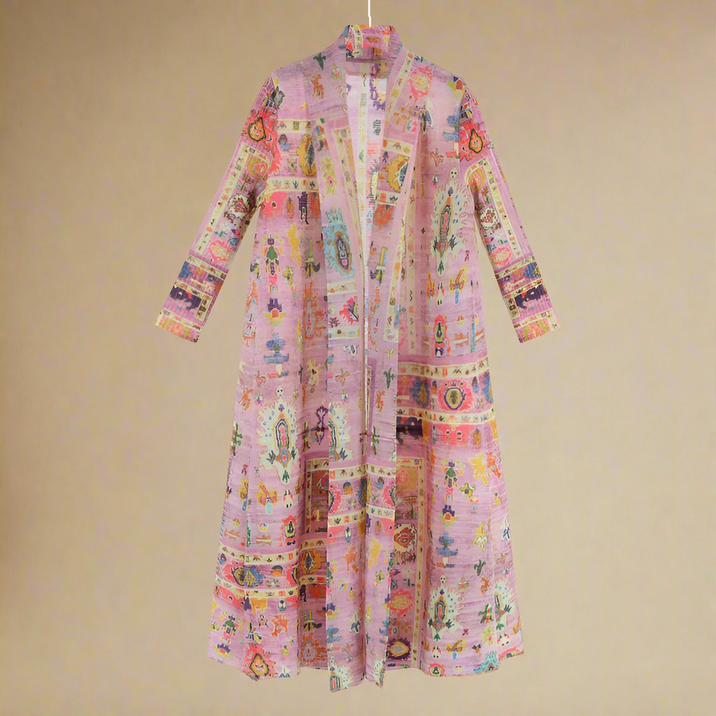 Boho long printed kimono - Try Modest Limited