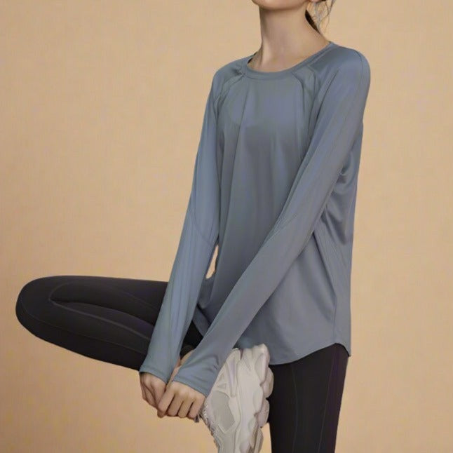 Breathe Easy Long Sleeve Active Top Try Modest Limited