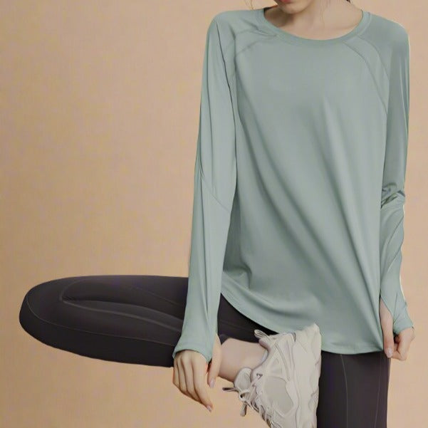 Breathe Easy Long Sleeve Active Top Try Modest Limited