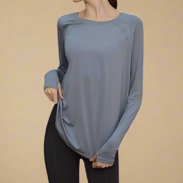 Breathe Easy Long Sleeve Active Top Try Modest Limited