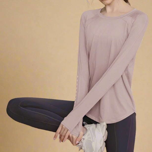 Breathe Easy Long Sleeve Active Top Try Modest Limited