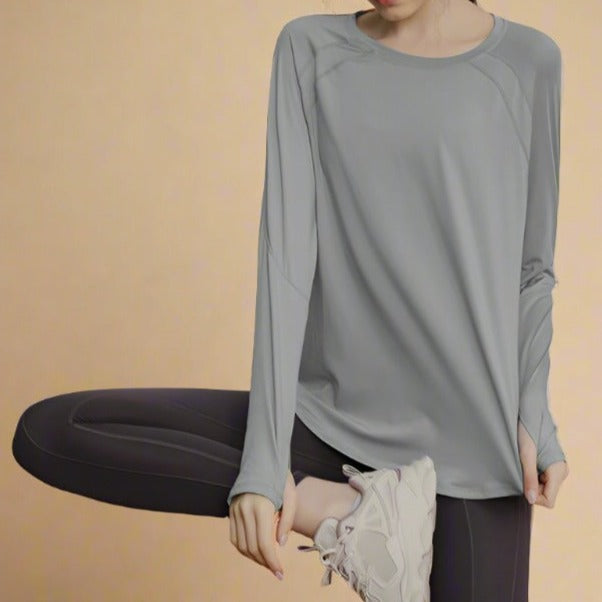 Breathe Easy Long Sleeve Active Top Try Modest Limited