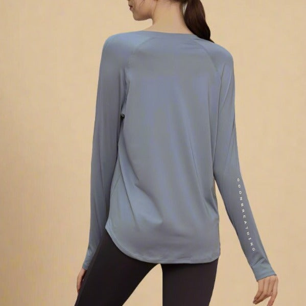 Breathe Easy Long Sleeve Active Top Try Modest Limited