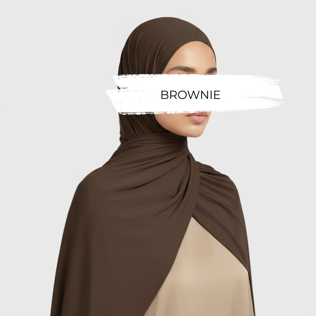 Brownie OEKO-TEX® Bamboo Jersey Hijab - Try Modest Limited