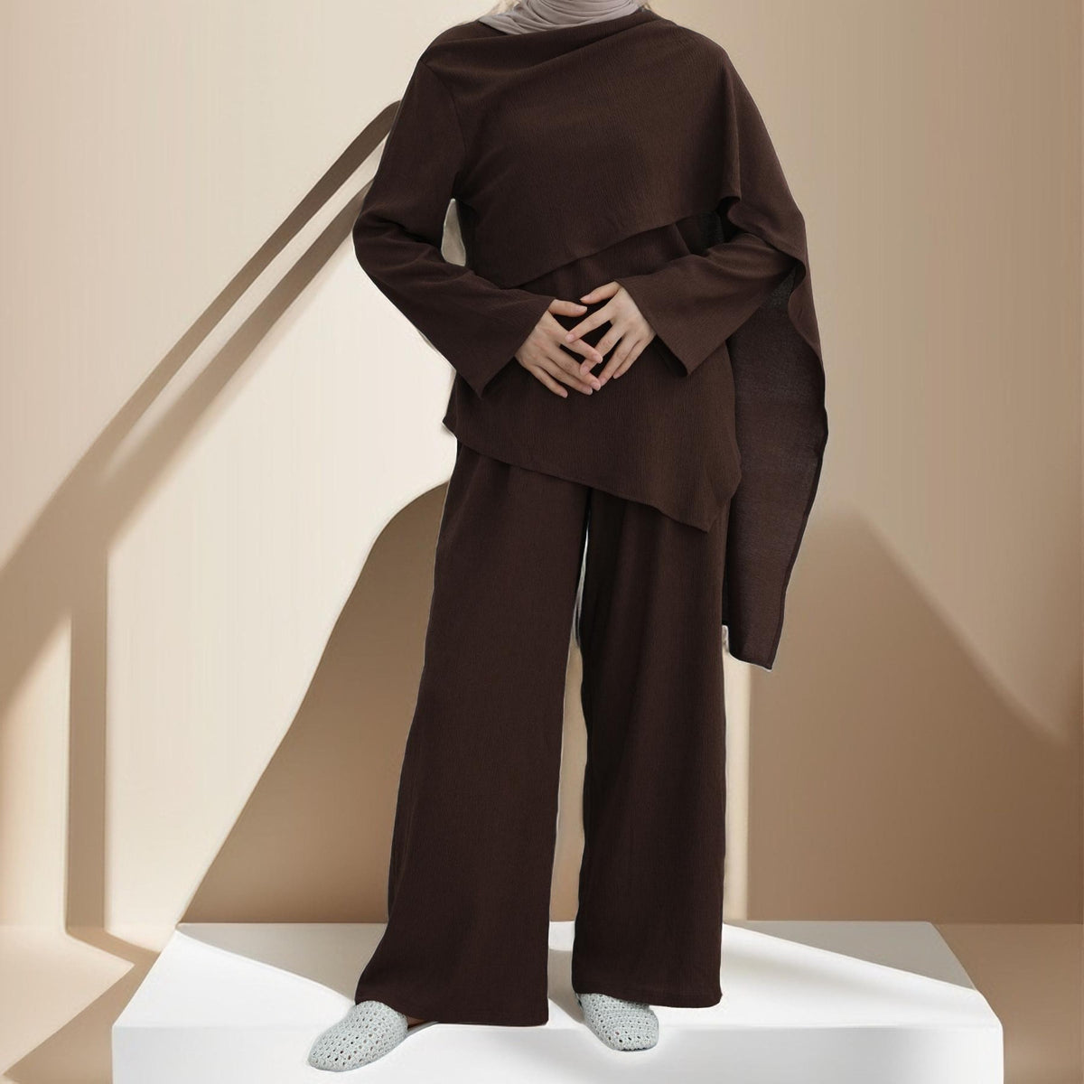 Camille Drape Top & Relaxed Pant Co-ord - Try Modest Limited