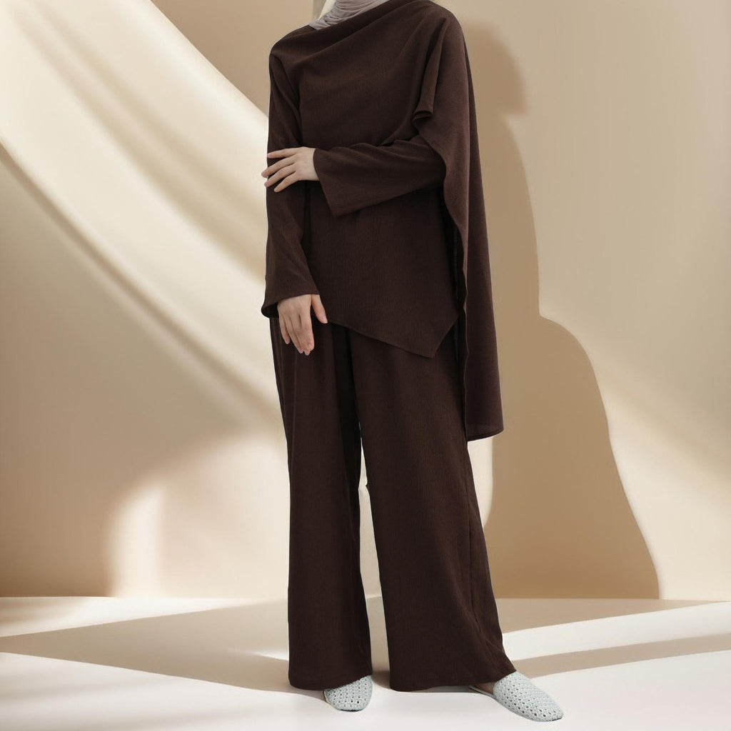 Camille Drape Top & Relaxed Pant Co-ord - Try Modest Limited