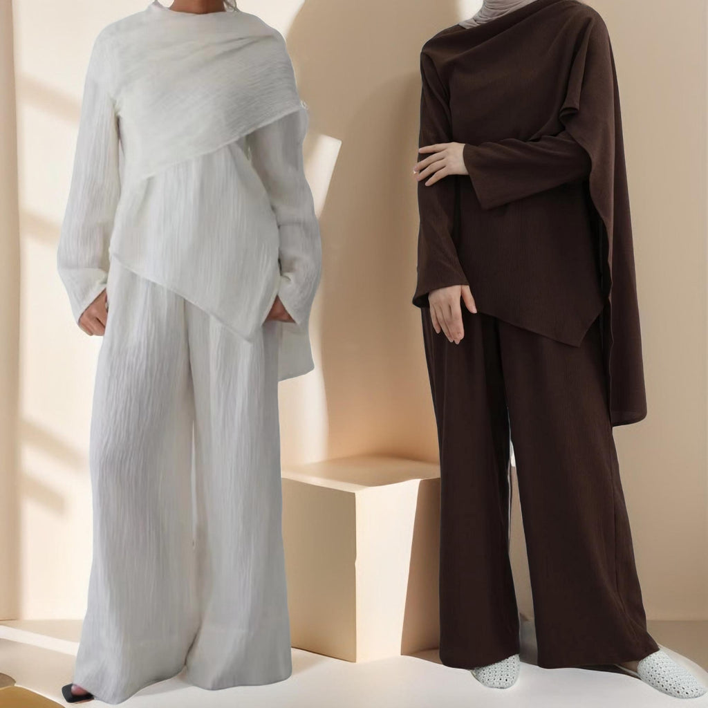 Camille Drape Top & Relaxed Pant Co-ord - Try Modest Limited