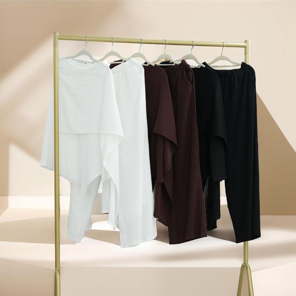 Camille Drape Top & Relaxed Pant Co-ord - Try Modest Limited