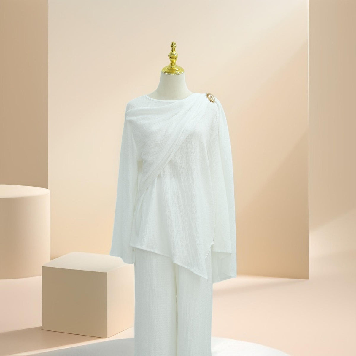 Camille Drape Top & Relaxed Pant Co-ord - Try Modest Limited