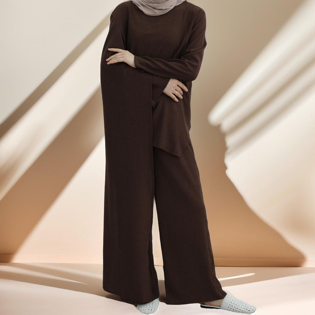 Camille Drape Top & Relaxed Pant Co-ord - Try Modest Limited