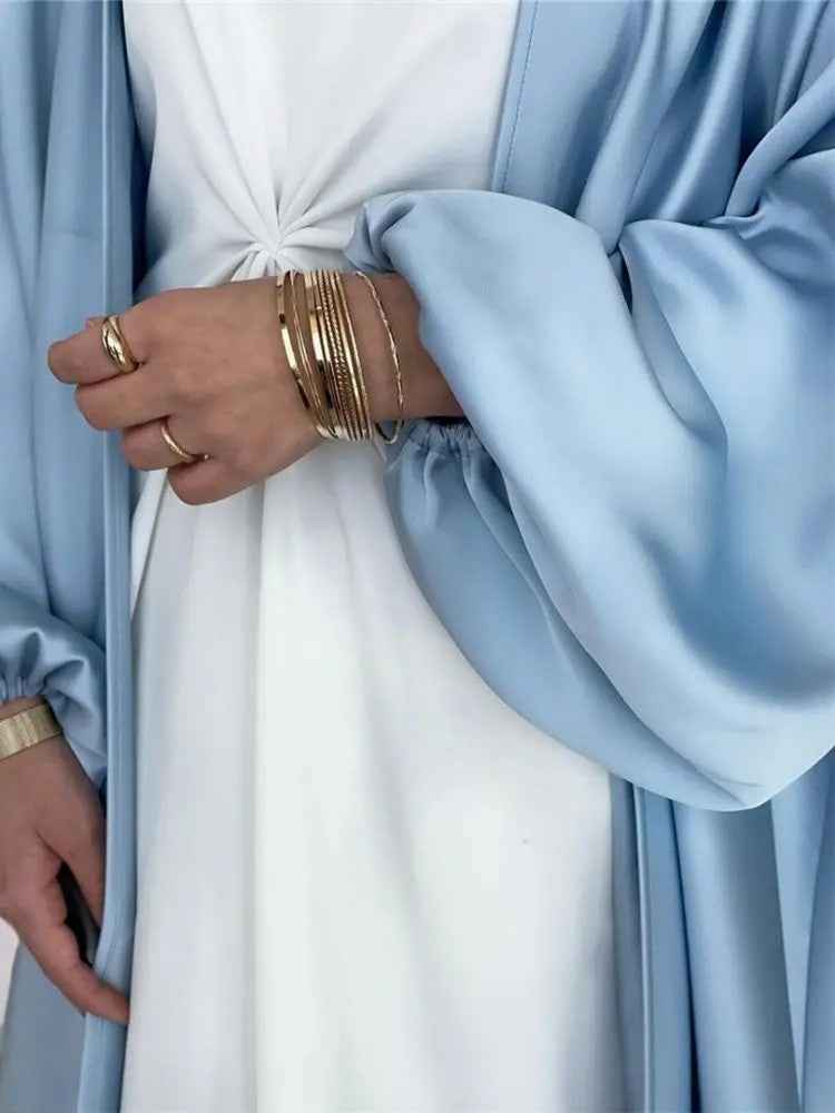 Casual Beautiful Bubble sleeve Kimono/Abaya for Women - Try Modest Limited