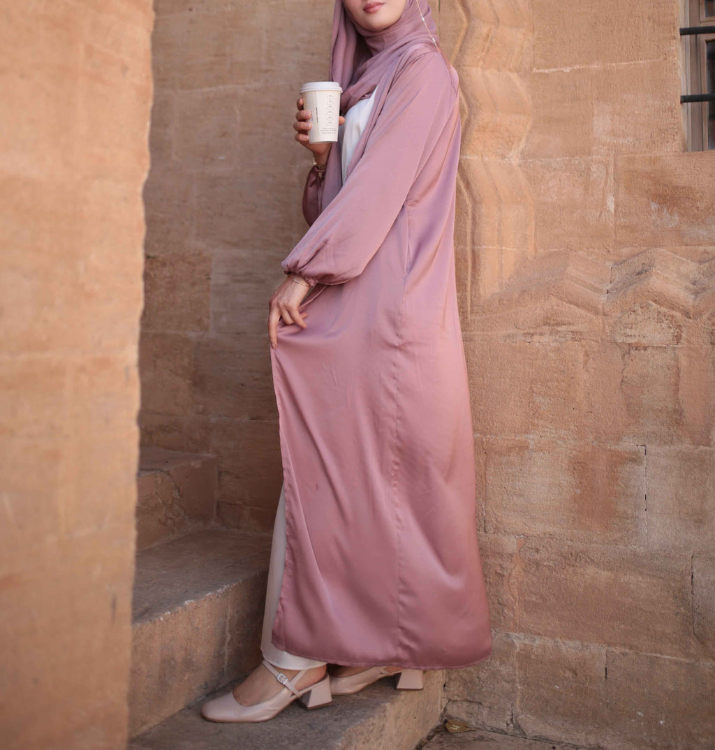 Casual Beautiful Bubble sleeve Kimono/Abaya for Women - Try Modest Limited