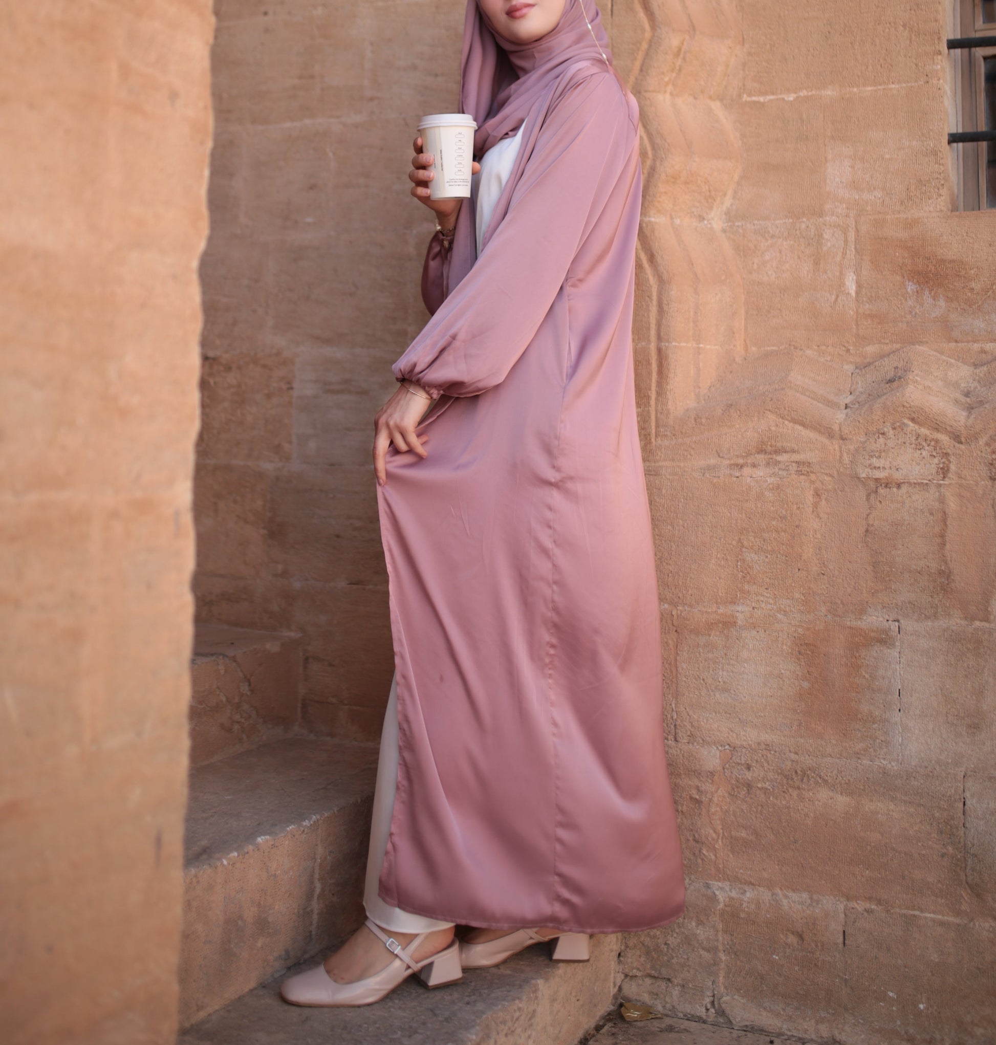 Casual Beautiful Bubble sleeve Kimono/Abaya for Women - Try Modest Limited 