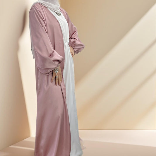 Casual Beautiful Bubble sleeve Kimono/Abaya for Women - Try Modest Limited 