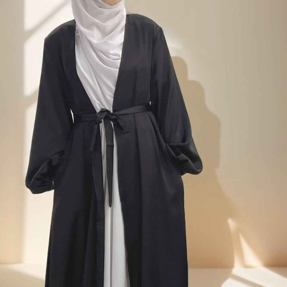 Casual Beautiful Bubble sleeve Kimono/Abaya for Women - Try Modest Limited