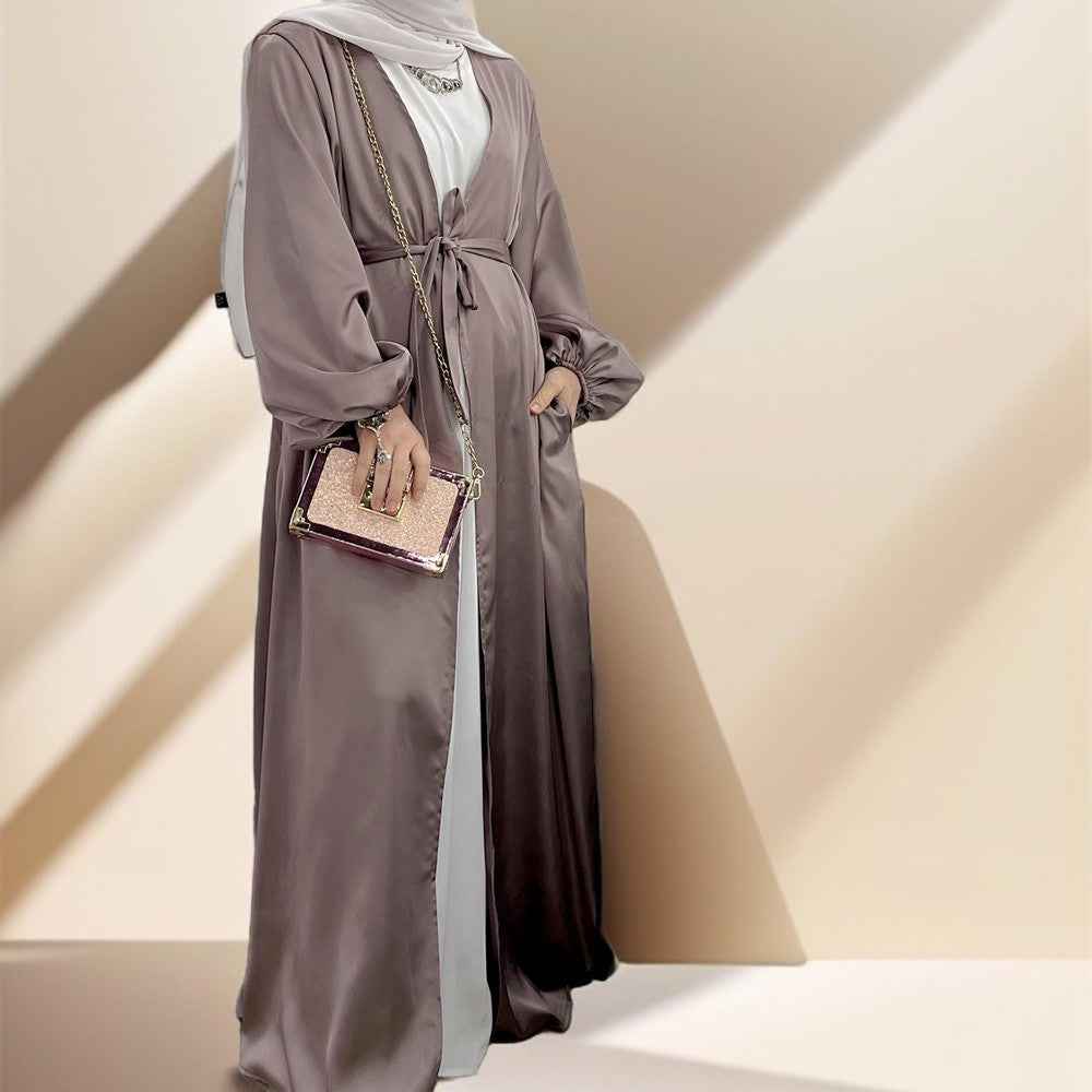 Casual Beautiful Bubble sleeve Kimono/Abaya for Women - Try Modest Limited