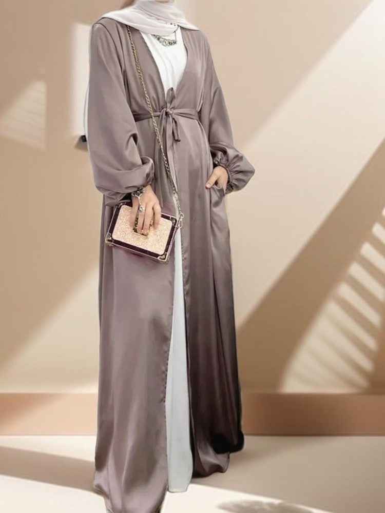 Casual Beautiful Bubble sleeve Kimono/Abaya for Women - Try Modest Limited