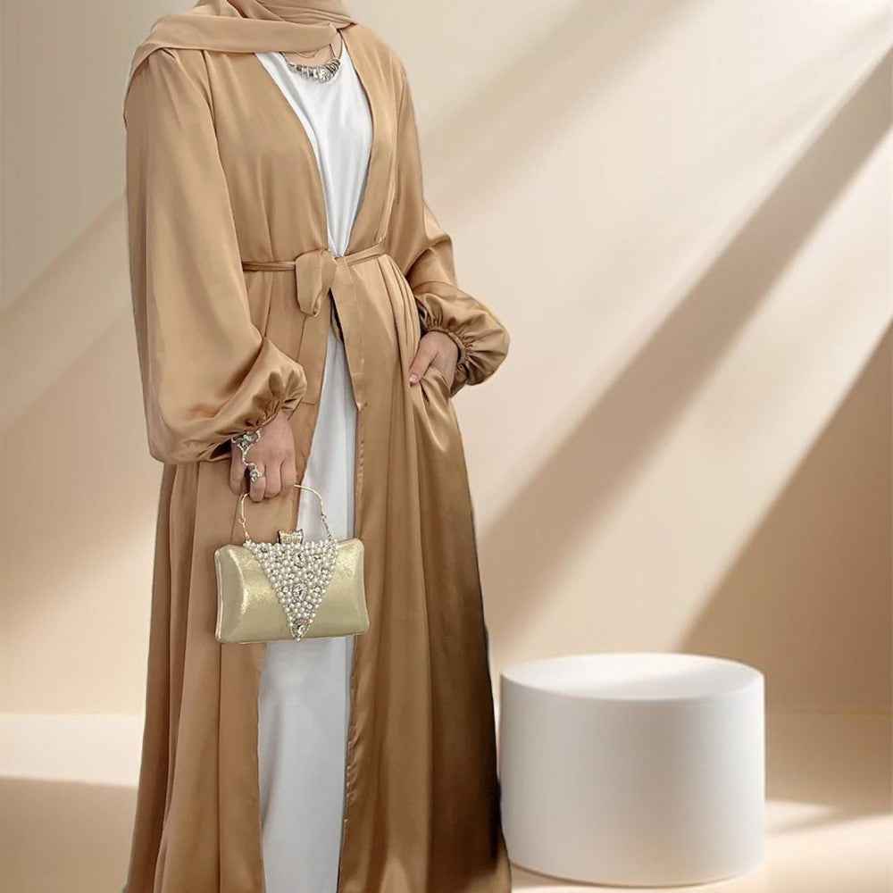 Casual Beautiful Bubble sleeve Kimono/Abaya for Women - Try Modest Limited